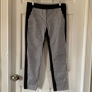 Express Columnist Black White Pinstripe Pants 2